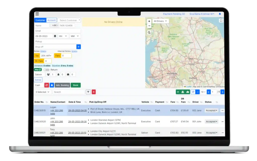 taxi booking system